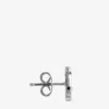 Orecchini a bottone Jc Mini in metallo con finitura argento Orecchini a bottone Jc Mini in metallo con finitura argento