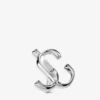 Orecchini a bottone Jc Mini in metallo con finitura argento Orecchini a bottone Jc Mini in metallo con finitura argento