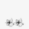 Orecchini a bottone Jc Mini in metallo con finitura argento Orecchini a bottone Jc Mini in metallo con finitura argento