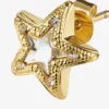 Orecchini a bottone Jc Star in metallo con finitura dorata e cristalli Swarovski Orecchini a bottone Jc Star in metallo con finitura dorata e cristalli Swarovski