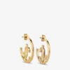 Orecchini a cerchio Jc Monogram in metallo con finitura dorata Orecchini a cerchio Jc Monogram Orecchini a cerchio Jc Monogram in metallo con finitura dorata Orecchini a cerchio Jc Monogram