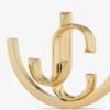 Orecchini a cerchio Jc Monogram in metallo con finitura dorata Orecchini a cerchio Jc Monogram Orecchini a cerchio Jc Monogram in metallo con finitura dorata Orecchini a cerchio Jc Monogram