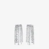 Orecchini Zandra Orecchini in cristallo con finitura argento Orecchini Zandra Orecchini in cristallo con finitura argento