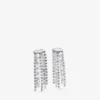 Orecchini Zandra Orecchini in cristallo con finitura argento Orecchini Zandra Orecchini in cristallo con finitura argento