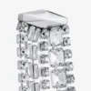 Orecchini Zandra Orecchini in cristallo con finitura argento Orecchini Zandra Orecchini in cristallo con finitura argento