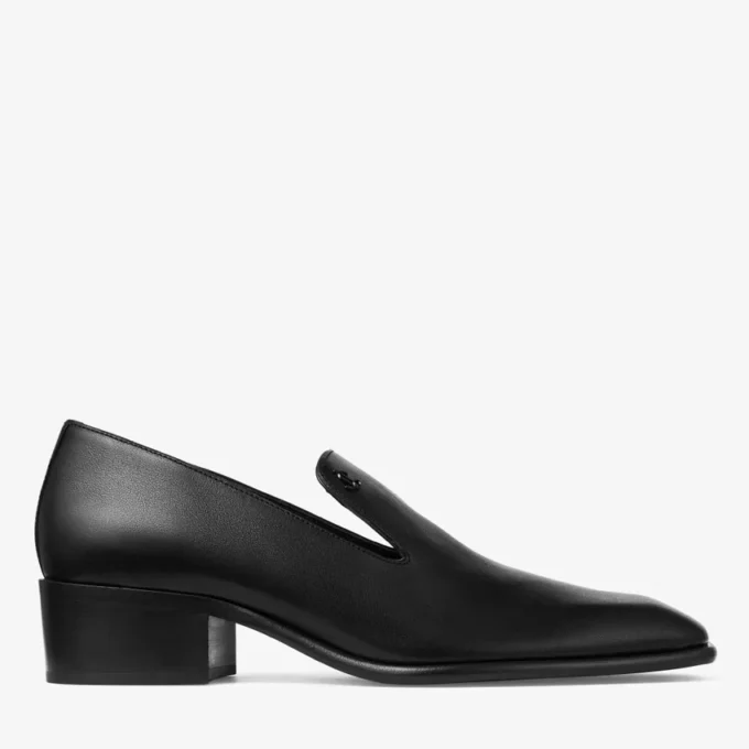 Pantofole Eliot 45 da uomo in pelle vintage nera Pantofole Eliot 45 da uomo in pelle vintage nera