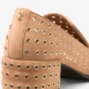 Pantofole Eliot 45 F in pelle scamosciata color caramello con occhielli Pantofole Eliot 45 F in pelle scamosciata color caramello con occhielli