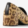 Pantofole Eliot 45 in pelle di cavallino con stampa leopardata naturale Pantofole Eliot 45 in pelle di cavallino con stampa leopardata naturale