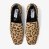 Pantofole Eliot 45 in pelle di cavallino con stampa leopardata naturale Pantofole Eliot 45 in pelle di cavallino con stampa leopardata naturale