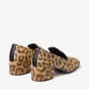 Pantofole Eliot 45 in pelle di cavallino con stampa leopardata naturale Pantofole Eliot 45 in pelle di cavallino con stampa leopardata naturale