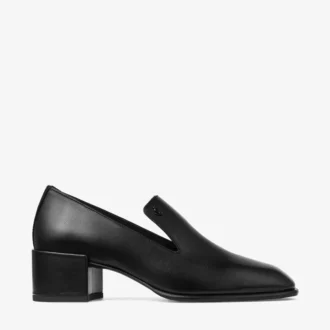 Pantofole Eliot 45 in pelle vintage nera