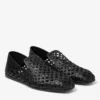 Pantofole Eliot in pelle intrecciata nera Pantofole Eliot in pelle intrecciata nera