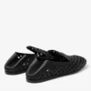 Pantofole Eliot in pelle intrecciata nera Pantofole Eliot in pelle intrecciata nera