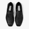 Pantofole Eliot in pelle intrecciata nera Pantofole Eliot in pelle intrecciata nera
