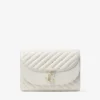 Pochette Avenue Curve in pelle nappa trapuntata color latte Pochette Avenue Curve in pelle nappa trapuntata color latte