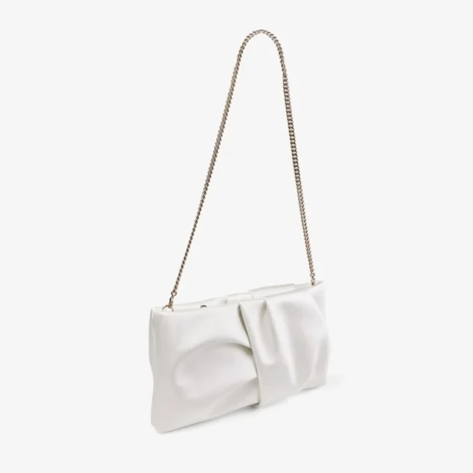 Pochette Bonny in raso avorio Pochette Bonny in raso avorio