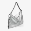 Pochette Callie in pelle metallizzata argento Pochette Callie in pelle metallizzata argento