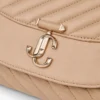 Pochette Curve in pelle biker trapuntata color chai Pochette Curve in pelle biker trapuntata color chai