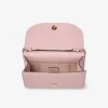 Pochette Curve in pelle Biker trapuntata rosa Pochette Curve in pelle Biker trapuntata rosa