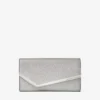 Pochette Emmie in pelle glitterata argento Pochette Emmie in pelle glitterata argento