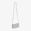 Pochette Emmie in pelle glitterata argento Pochette Emmie in pelle glitterata argento