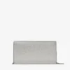 Pochette Emmie in pelle glitterata argento Pochette Emmie in pelle glitterata argento