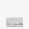 Pochette Emmie in pelle glitterata color champagne Pochette Emmie in pelle glitterata color champagne