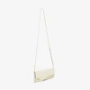 Pochette Emmie in pelle verniciata color latte Pochette Emmie in pelle verniciata color latte