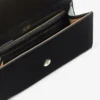 Pochette Emmie in pelle verniciata nera Pochette Emmie in pelle verniciata nera