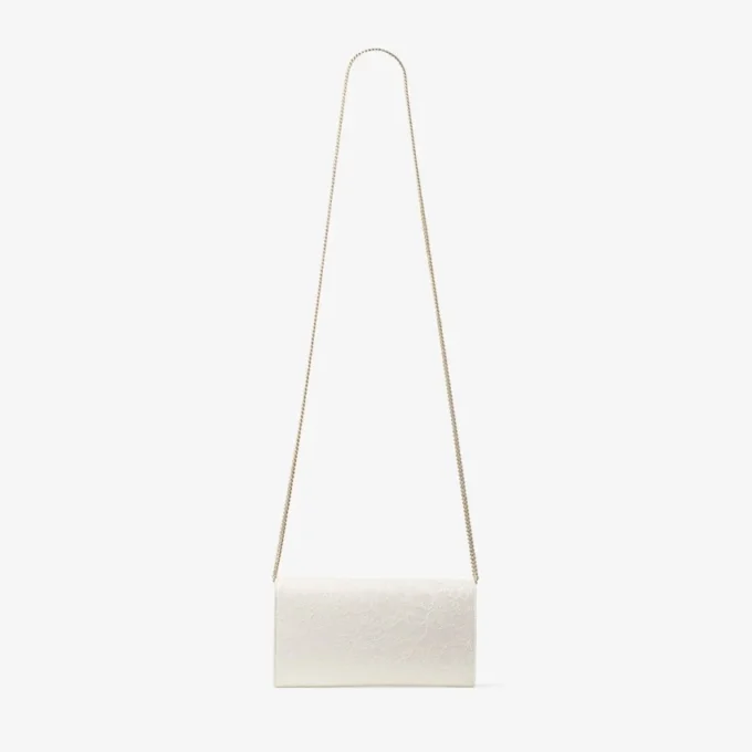 Pochette Emmie in pizzo jimmy choo color avorio Pochette Emmie in pizzo jimmy choo color avorio