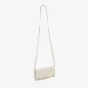 Pochette Emmie in platino con glitter polverosi