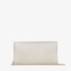 Pochette Emmie in platino con glitter polverosi