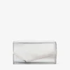 Pochette Emmie in tessuto argentato a specchio Pochette Emmie in tessuto argentato a specchio