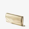 Pochette Emmie in tessuto dorato a specchio Pochette Emmie in tessuto dorato a specchio