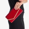 Pochette Emmie in vernice rosso rubino Pochette Emmie in vernice rosso rubino