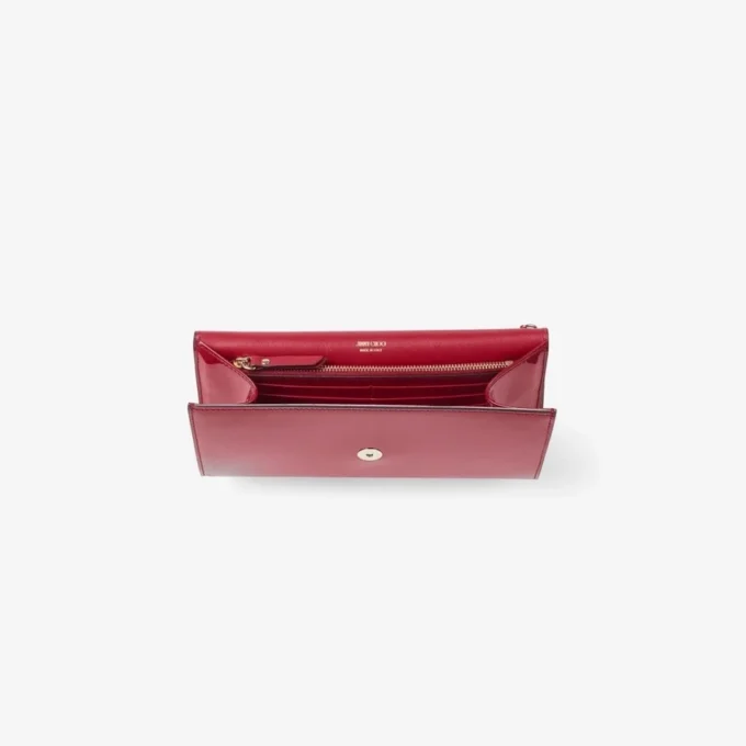 Pochette Emmie in vernice rosso rubino Pochette Emmie in vernice rosso rubino