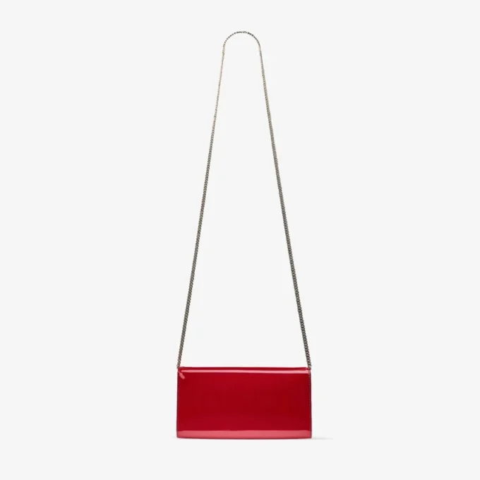 Pochette Emmie in vernice rosso rubino Pochette Emmie in vernice rosso rubino
