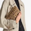 Pochette Ganache in cavallino con stampa leopardata naturale Pochette Ganache in cavallino con stampa leopardata naturale