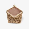 Pochette Ganache in cavallino con stampa leopardata naturale Pochette Ganache in cavallino con stampa leopardata naturale