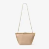 Pochette Ganache in pelle nappa color chai Pochette Ganache in pelle nappa color chai
