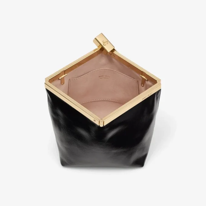 Pochette in pelle Biker nera Ganache Pochette in pelle Biker nera Ganache