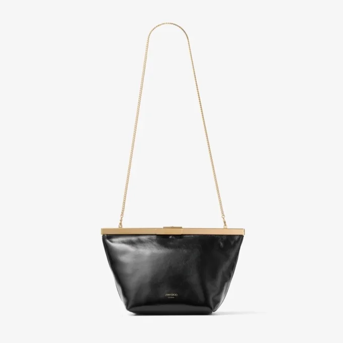 Pochette in pelle Biker nera Ganache Pochette in pelle Biker nera Ganache