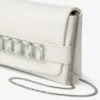 Pochette Kya in pelle nappa color latte Pochette Kya in pelle nappa color latte