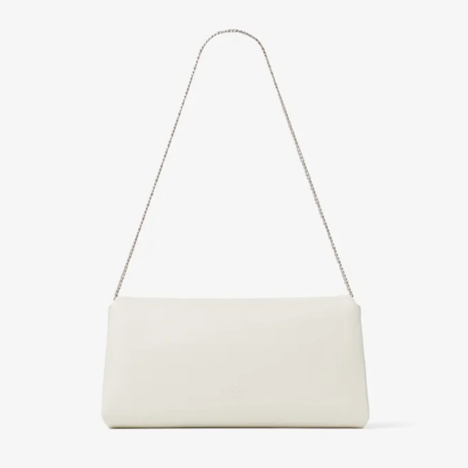Pochette Kya in pelle nappa color latte Pochette Kya in pelle nappa color latte