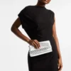 Pochette Kya in pelle nappa metallizzata argento Pochette Kya in pelle nappa metallizzata argento