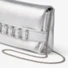 Pochette Kya in pelle nappa metallizzata argento Pochette Kya in pelle nappa metallizzata argento