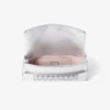 Pochette Kya in pelle nappa metallizzata argento Pochette Kya in pelle nappa metallizzata argento
