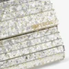 Pochette Sweetie in acrilico glitterato grossolano color champagne Pochette Sweetie in acrilico glitterato grossolano color champagne