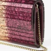 Pochette Sweetie in plexiglass acrilico con glitter sfumati color cipria