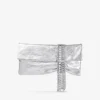 Pochette Zandra in pelle metallizzata vintage argento Pochette Zandra in pelle metallizzata vintage argento